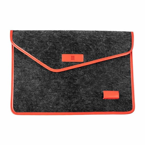 Önder 539-02 Aba Siyah-Kırmızı Keçe Laptop Çantası