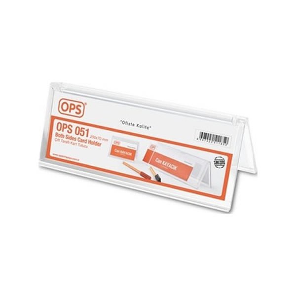 Ops 501 200x70mm Çift Taraflı Kart Tutucu