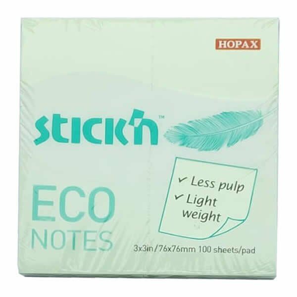Gıpta Stickn 76x76 100 Yaprak Pastel Yeşil Yapışkanlı Not Kağıdı