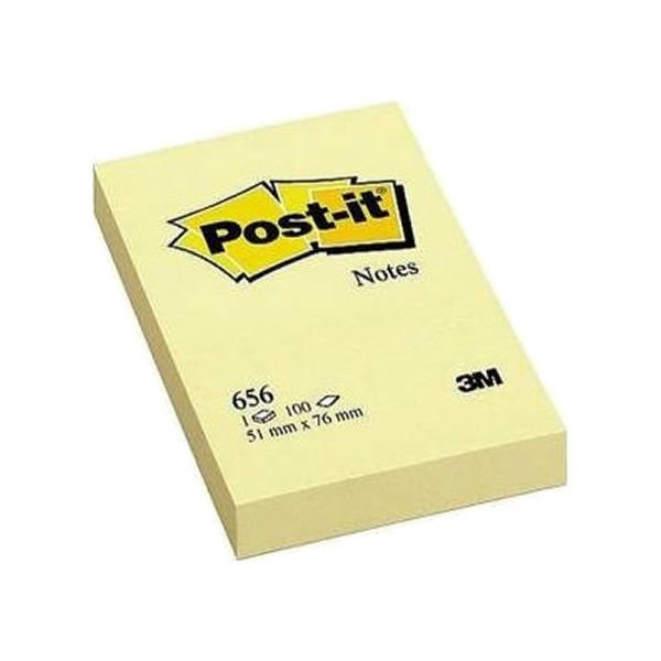 Post-It 656-S 51x76 90 Yaprak Sarı Not Kağıdı