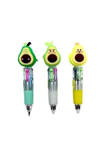 Maxx E-556A 4 Renk Mini Figürlü Tükenmez Kalem