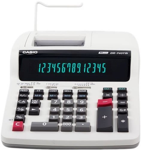 Casio DR-140R 14 Haneli Şeritli Hesap Makinesi