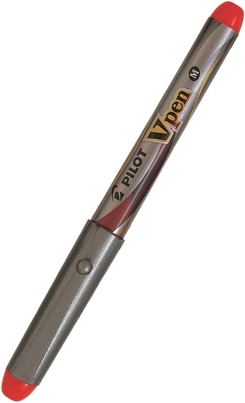 Pilot Svp-4M-R V-Pen Silver Kırmızı Dolma Kalem