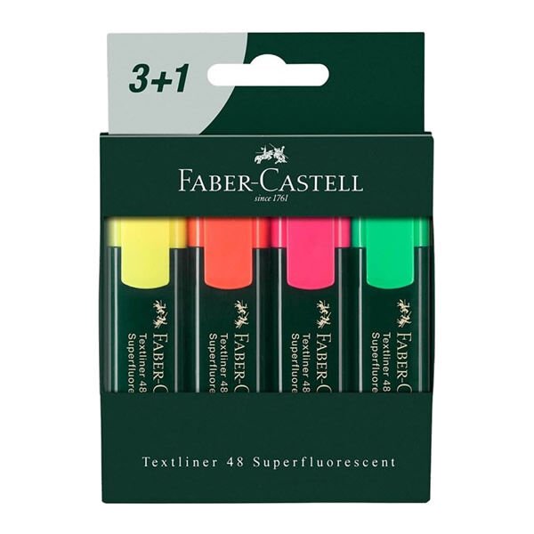 Faber-Castell Textliner 48 3+1 Fosforlu Kalem