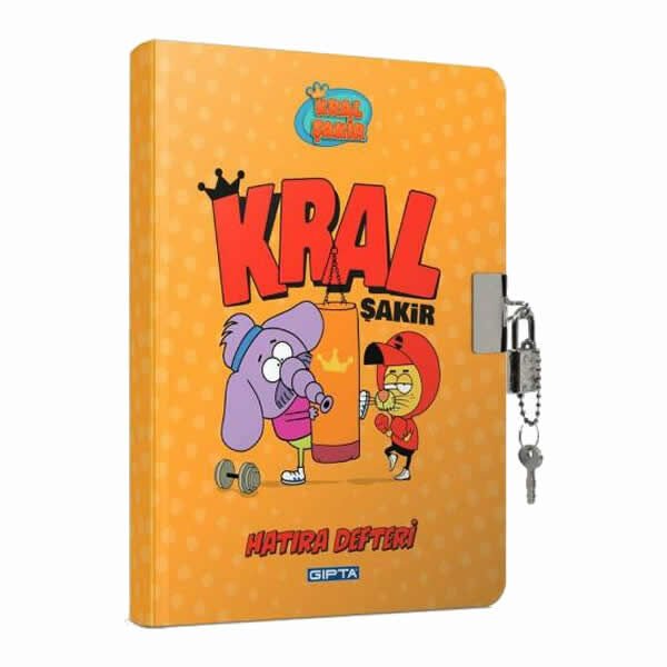 Gıpta Kral Şakir 14x20 Kilitli İp Dikişli Sert Kapaklı Defter