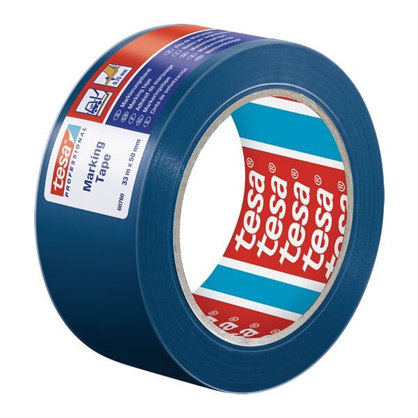 Tesa 60760-00098-15 33mtX50mm Mavi Yer İşaretleme İkaz Bandı