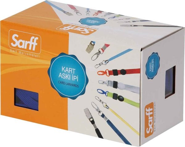 Sarff 50 li Sarı Metal Klips Kart Askı İpi