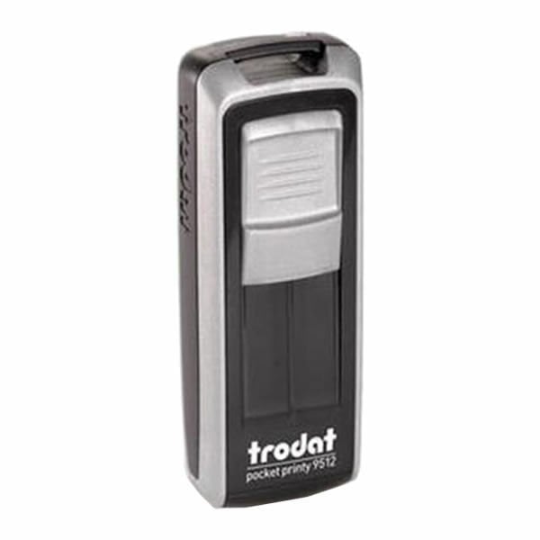 Trodat 9512 P4 47 x 18 mm Sİyah Keçe Gümüş Cep Kaşesi Boş Kaşe