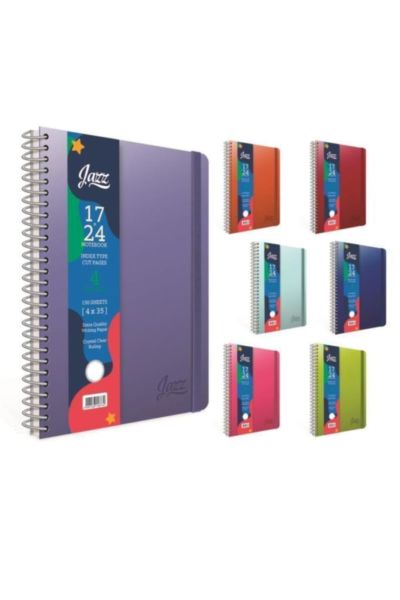 Gıpta Jazz 17x24 150 Yaprak Kareli 4 Seperatörlü Spiralli Defter