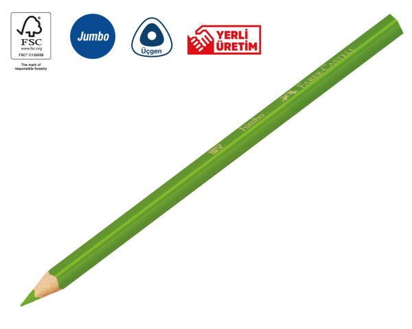 Faber Castell 12 li Jumbo Kuru Boya Kalemi