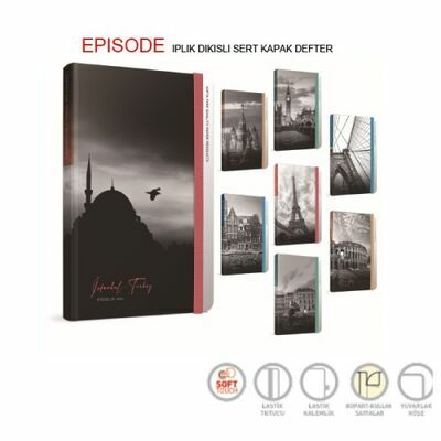 Gıpta Episode Notes 17x24 120 Yaprak Çizgili Sert Kapaklı Defter