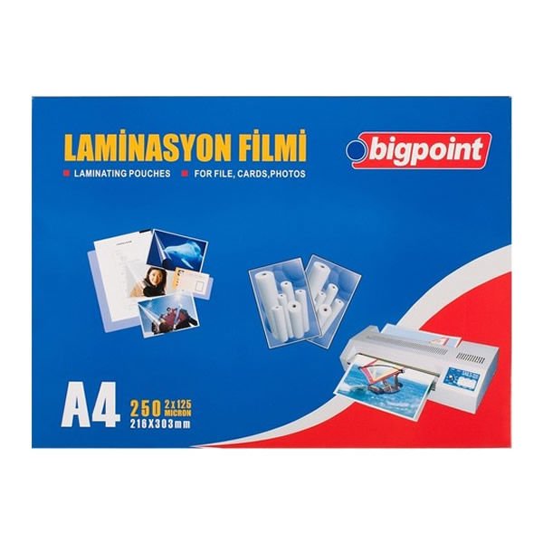 Bigpoint Bp694 A4 125 Mic 100 lü Laminasyon Filmi