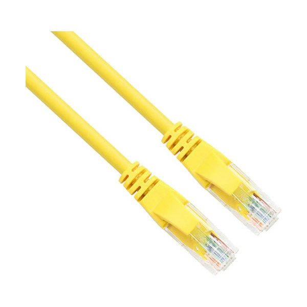 Vcom NP611B-Y 0,50 mt Cat6 Sarı Utp Patch Kablo
