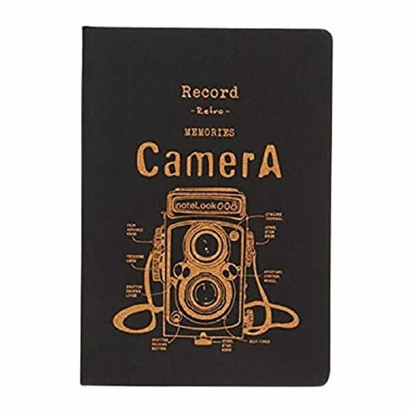Scrikss A5 Tekstil Kapak Kamera Sarı Çizgili Defter