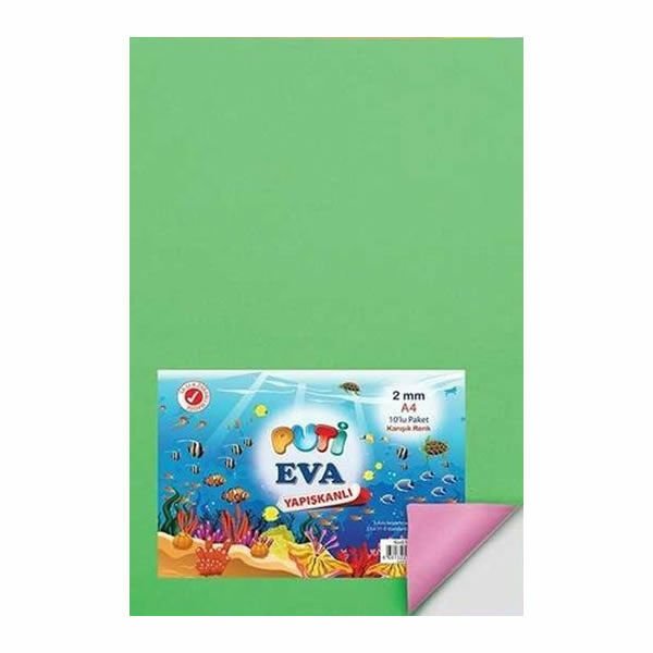 Puti 1116 A4 10 lu Karışık Renk Klasik Eva