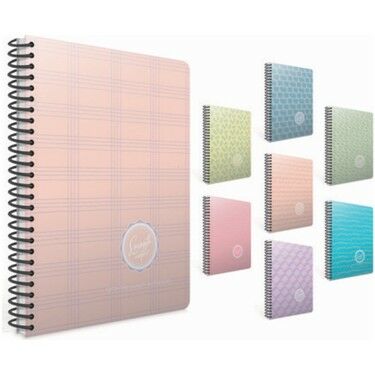 GIPTA SMOOTH 19X26 80 YAPRAK KARELİ SPİRALLİ KARTON KAPAKLI DEFTER