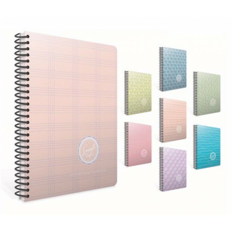 GIPTA SMOOTH 19X26 80 YAPRAK ÇİZGİLİ SPİRALLİ KARTON KAPAKLI DEFTER