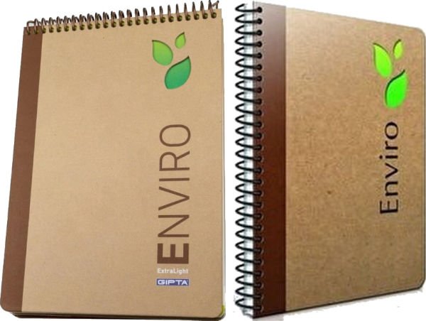 Gıpta Enviro A4 100 Yaprak Kareli Spiralli Sert Kapaklı Defter