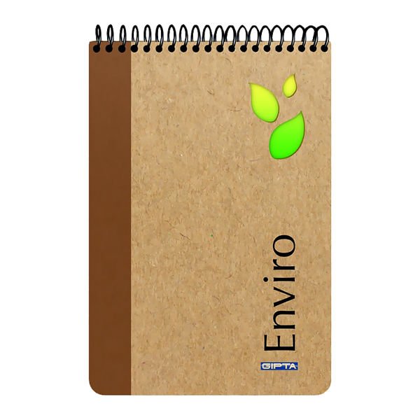 Gıpta Enviro A4 100 Yaprak Kareli Spiralli Sert Kapaklı Defter