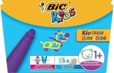Bic 902080 12 li Kid Couleur Baby Keçeli Kalem