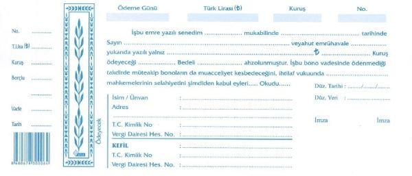 Uysal 100 lü Senet Kağıdı
