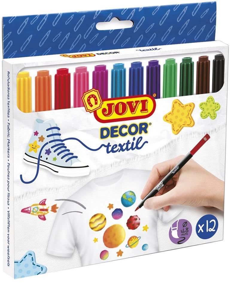 JOVİ 1410 12 Lİ KUTULU DEKOR TEKSTİL KALEMİ