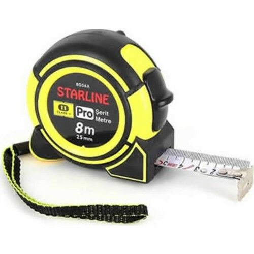 Starline 890X 8mtX25mm Çelik Metre