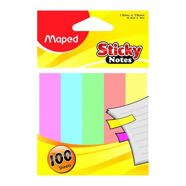 Maped 758210 Sticky Notes 15x76 100 Sayfa Yapışkanlı Not Kağıdı