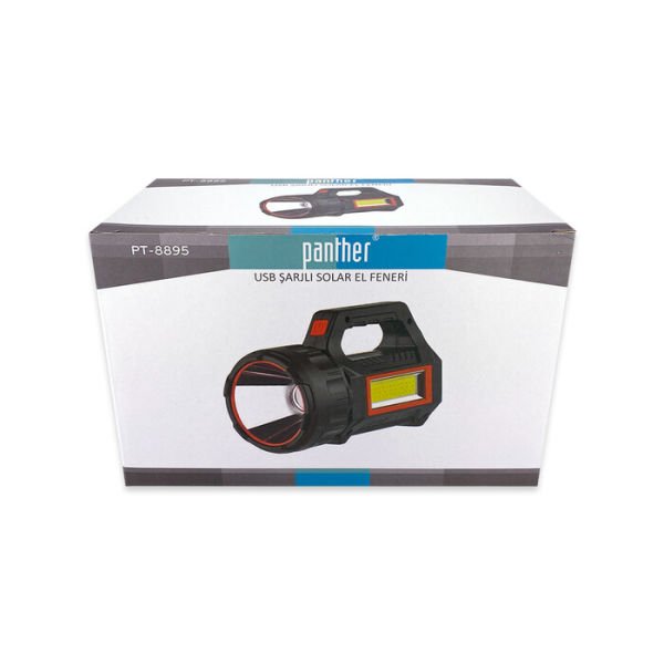 Panther PT-8895 USB Şarjlı Solar El Feneri