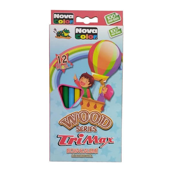 Nova Color NC-407 12 li Trimax Kuru Boya Kalemi