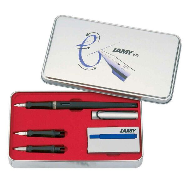 Lamy 11-S Joy 1 Kalem + 3 Uç Siyah Dolma Kalem Seti