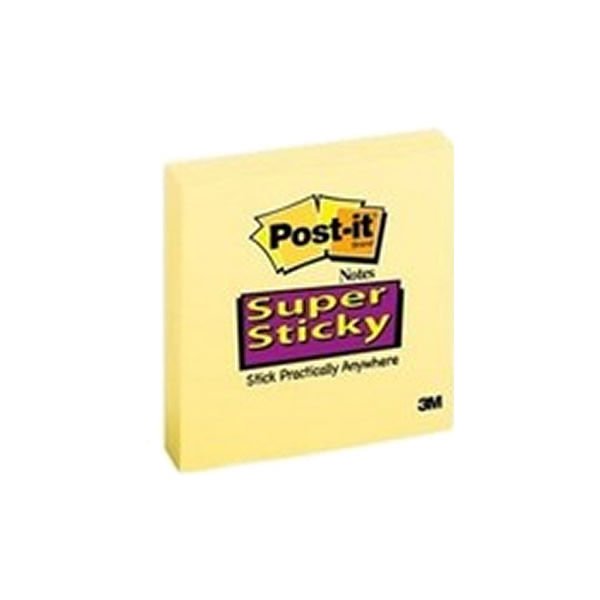 Post-It 654-Cyss 76x76 90 Yaprak Sarı Not Kağıdı