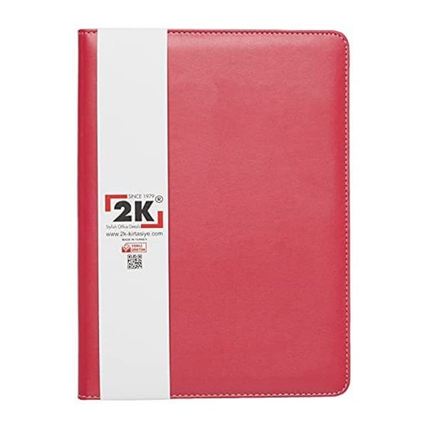 2K 501-7 A4 Fuşya Suni Deri Sekreterlik