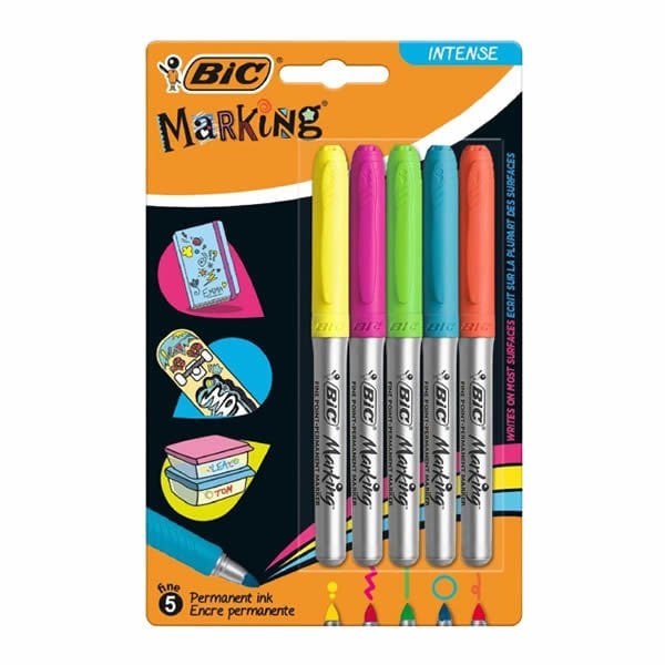 Bic 968410 Intensity 5 li Blister Permanent Markör Kalem