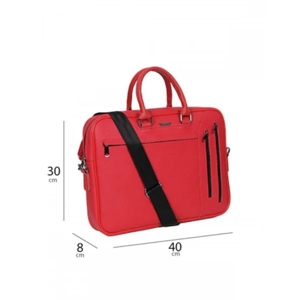 Cambridge Polo Club Önden Cepli Kırmızı Evrak Çantası