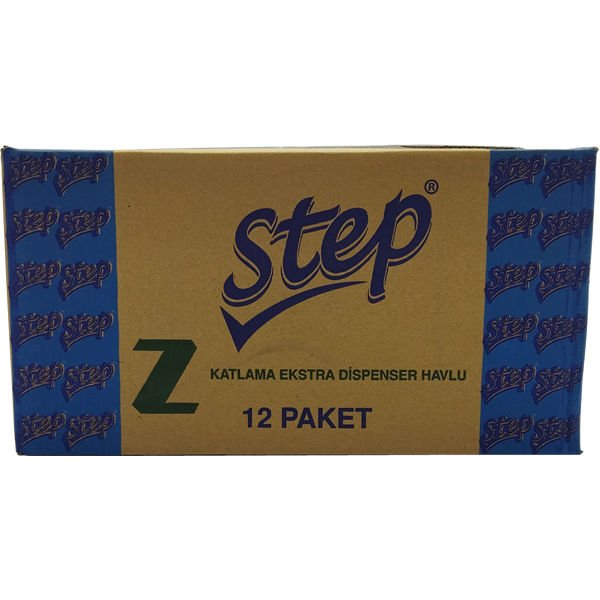 STEP EKSTRA 12 Lİ 160 YAPRAK Z KAT DİSPENSER HAVLU KAĞIT