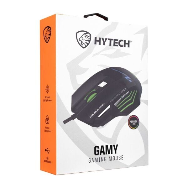 Hytech HY-X7 RGB Led Işıklı Gamy Siyah Oyuncu Mouse