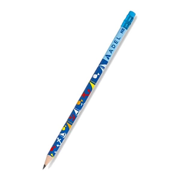 Adel Kids Desenli Silgili Kurşun Kalem