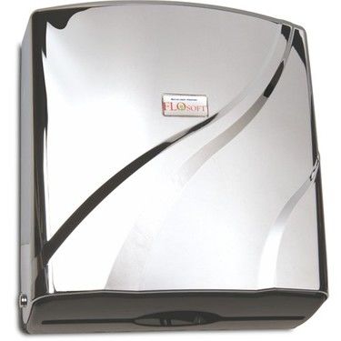 Flosoft F090 300 Adet Z Katlamalı Krom Kağıt Havlu Dispenseri