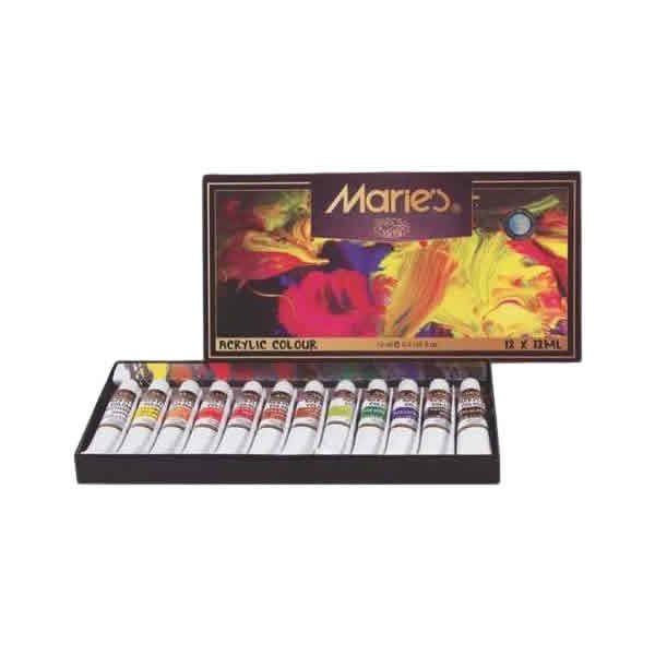 Maries 812B 12 ml 12 li Akrilik Boya