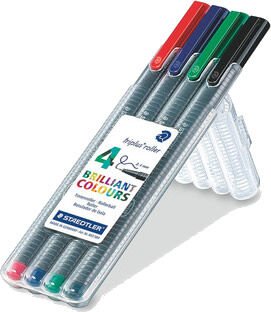 Staedtler 403 Triplus 0,4 mm 4 lü Üçgen Roller Kalem