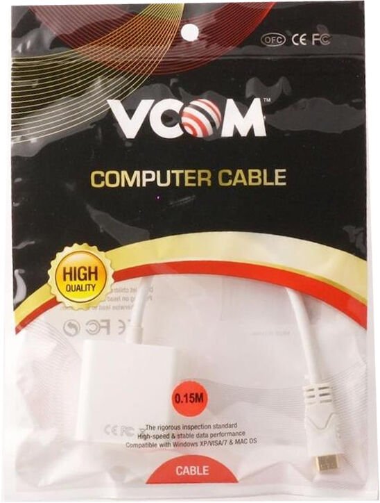 VCOM CG592 MİNİ HDMI ERKEK TO VGA DİŞİ DÖNÜŞTÜRÜCÜ