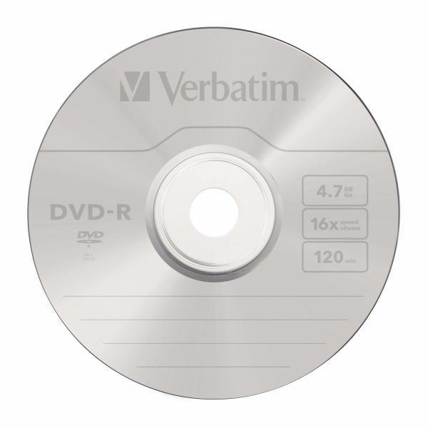 Verbatim 16x4,7 GB 120 Min 10 lu DVD+R