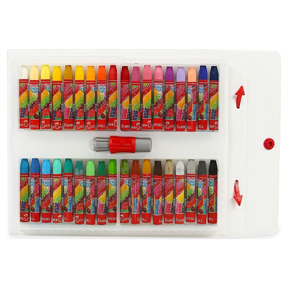 FABER CASTELL 36 LI PLASTİK ÇANTALI TUTUCULU PASTEL BOYA ( 5282000003000)