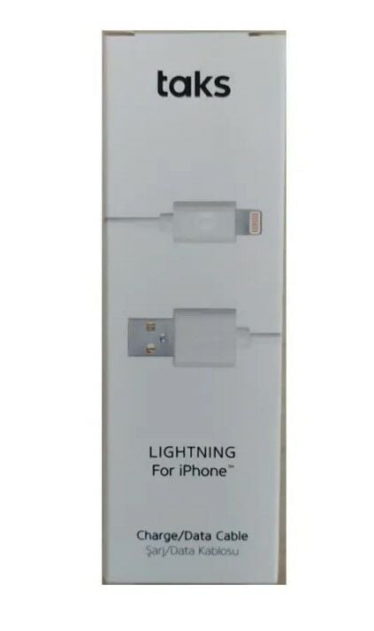 TAKS 5DK34S SİYAH İPHONE ŞARJ KABLOSU