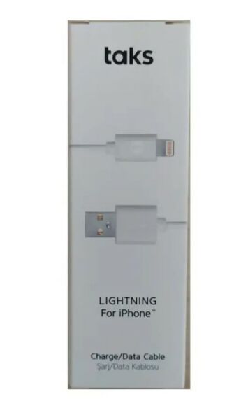 Taks 5DK34S Siyah İPhone Şarj Kablosu