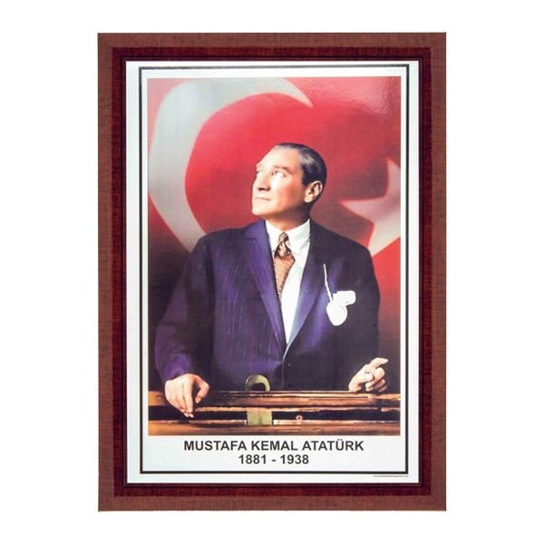 İnter INT-824-2L 35x50 Lamine Çerçeveli Duvara Monte Atatürk Portresi