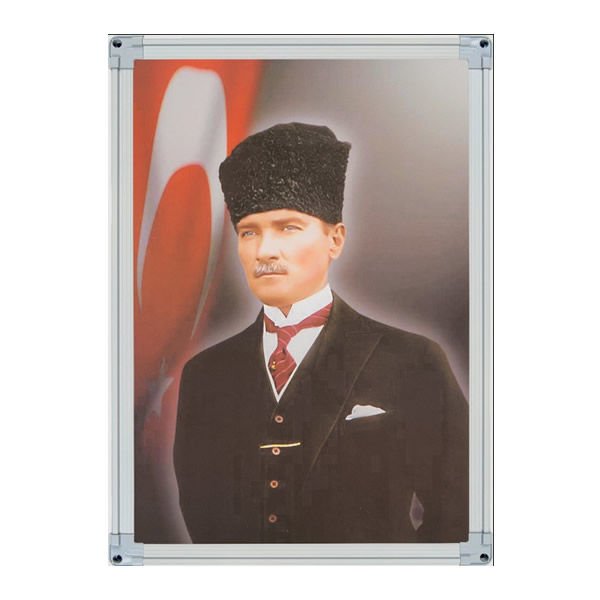 İnter INT-824-1 35x50 Elegant Çerçeveli Duvara Monte Atatürk Portresi
