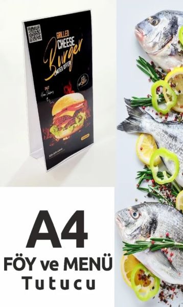 Foldisplay F1D A4 Föy ve Menü Tutucu