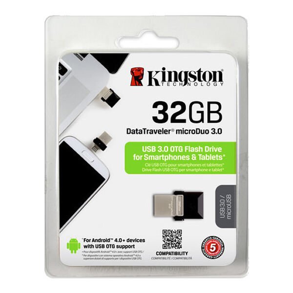 KINGSTON 32 GB DATA MICRODUO USB 3.0 USB FLASH BELLEK